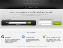 Tablet Screenshot of checkuptime.com